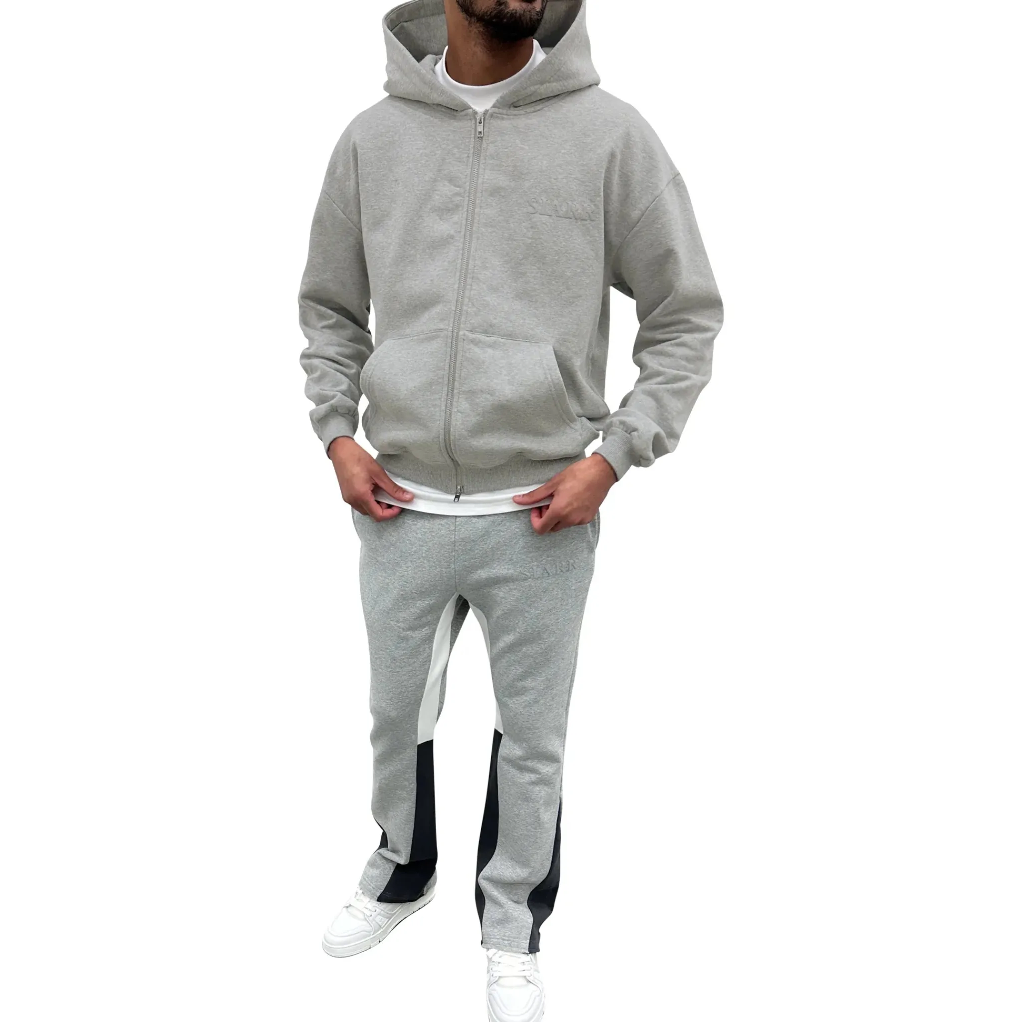 SIARR Light Grey Flared Joggers< Bottoms|Matching Sets