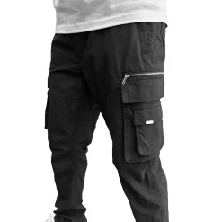 SIARR Military Black Cargo Pants< Cargo Pants|Bottoms