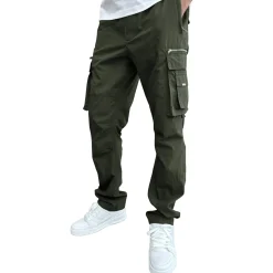 SIARR Military Dark Green Cargo Pants< Flared Jeans|Jeans