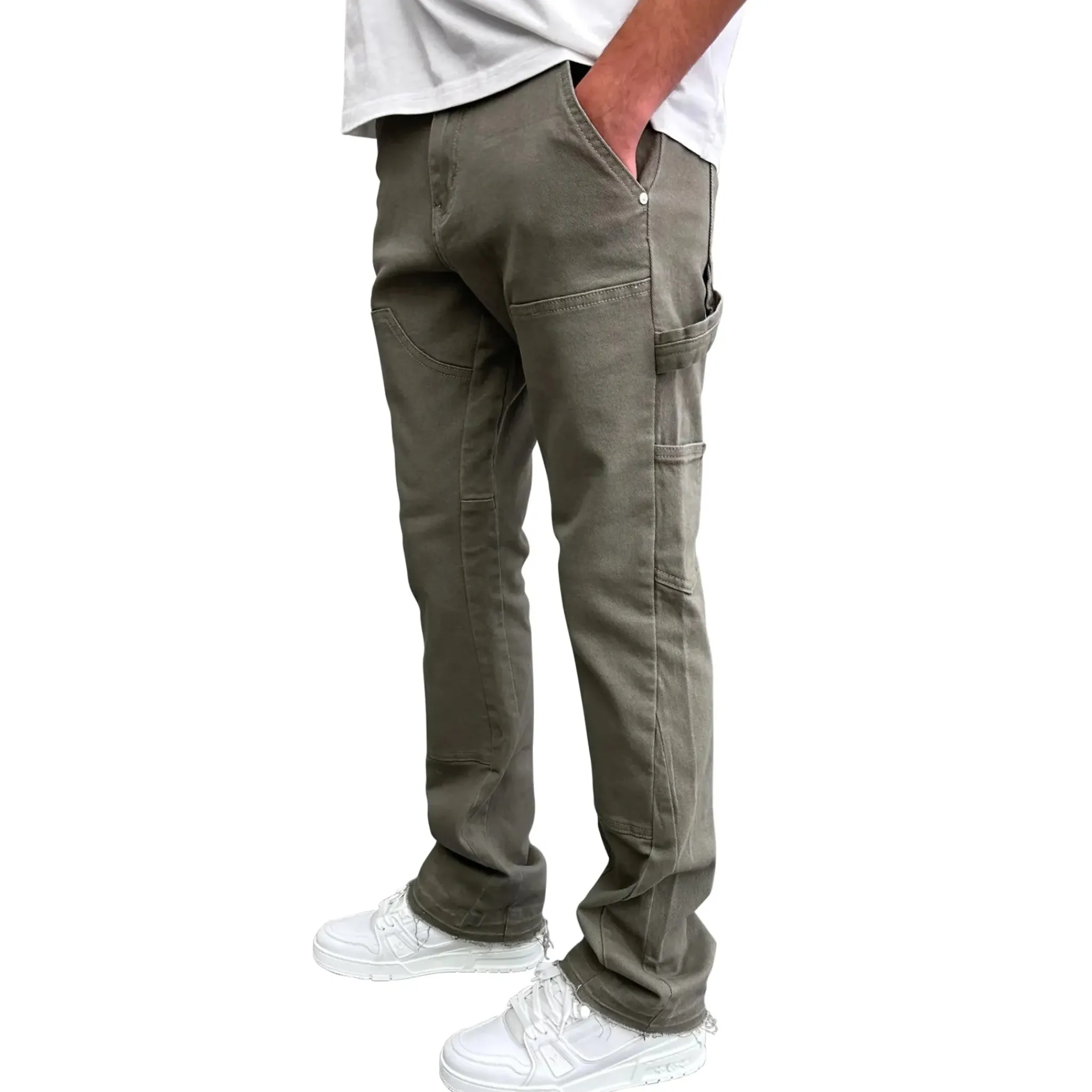 SIARR Rio Jeans Sage Green< Flared Jeans|Jeans