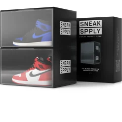 Sneak Spply Stack V1 Storage Crate Black (2 Pack)< Trainer Care|Shoe Care