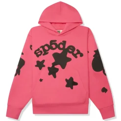 Sp5der Beluga Pink Hoodie< Sweatshirts & Hoodies