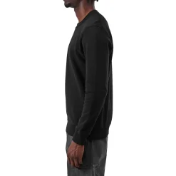 Stone Island Dial Logo Black Sweatshirt< Sweatshirts & Hoodies
