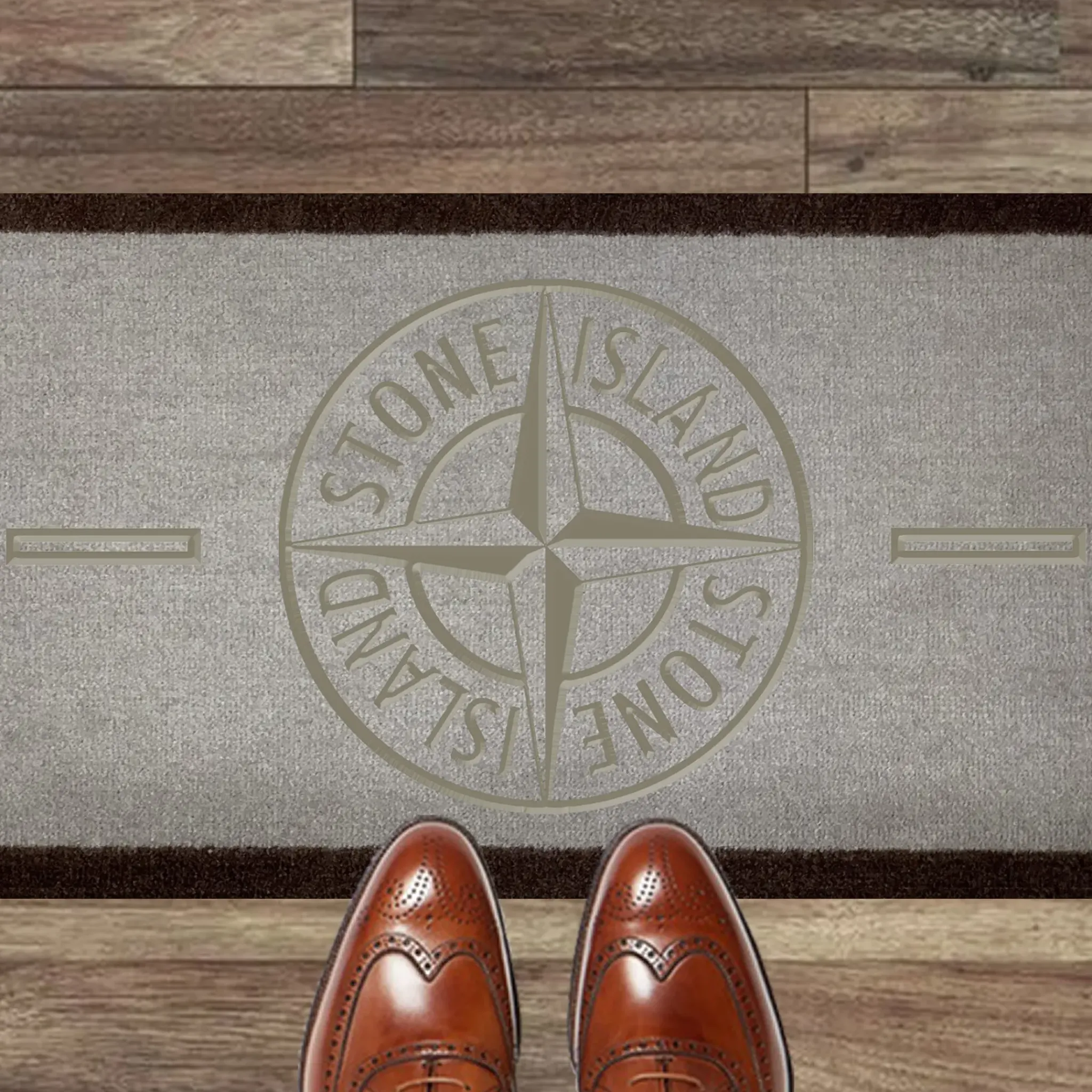 Dior Stone Island Doormat Light Brown 70x40cm< Rugs & Mats|Designer Home Accessories