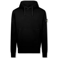 Stone Island Logo Black Hoodie< Sweatshirts & Hoodies