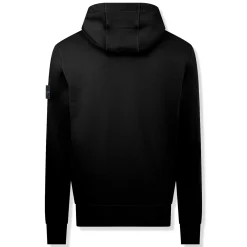Stone Island Logo Black Hoodie< Sweatshirts & Hoodies