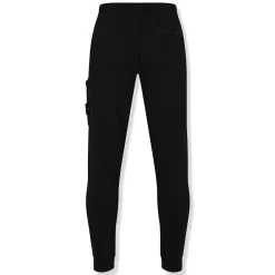 Stone Island Logo Black Sweatpants< Bottoms|Sweatpants