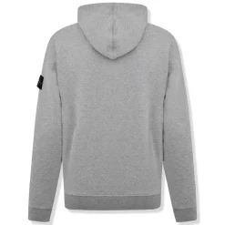 Stone Island Logo Grey Hoodie< Sweatshirts & Hoodies