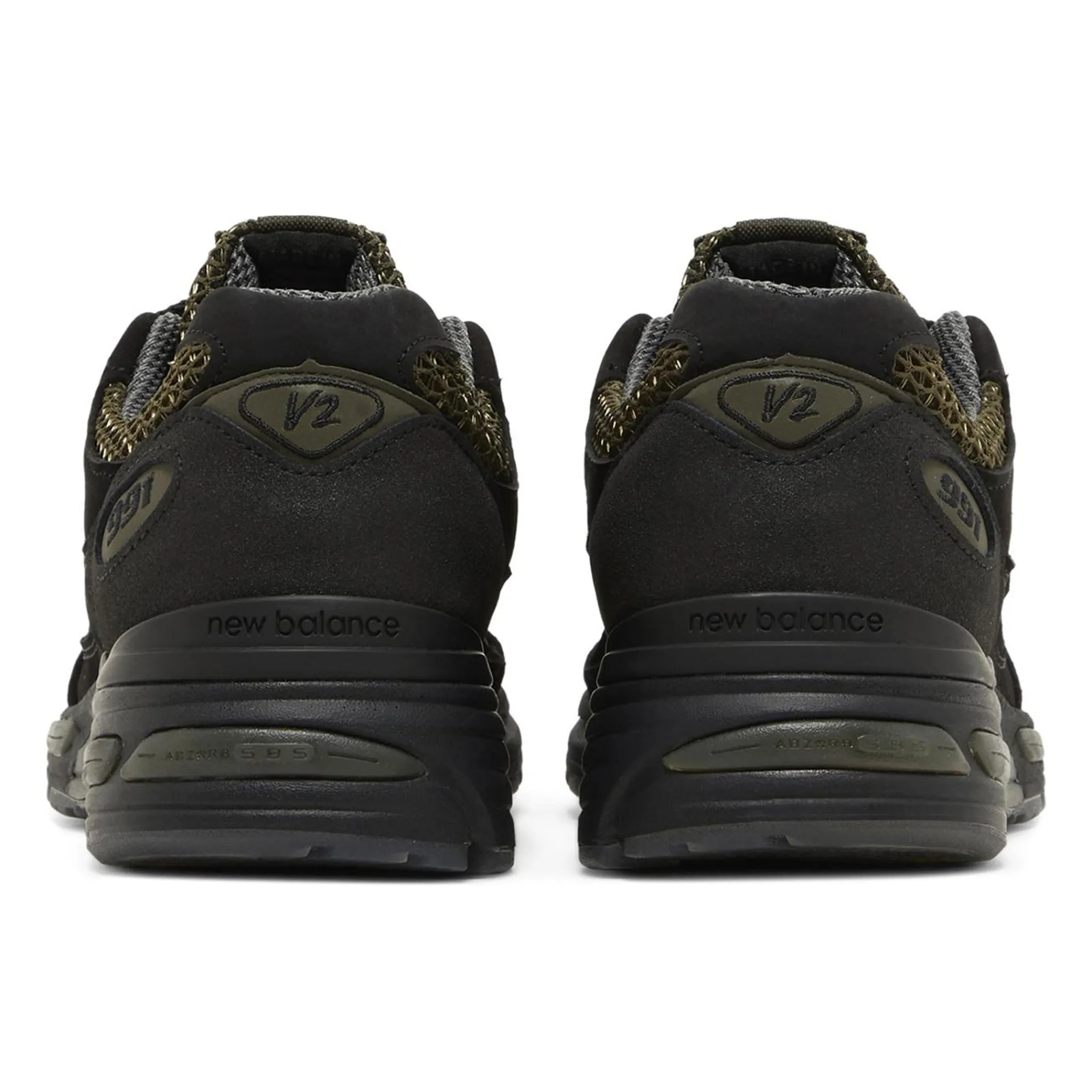 New Balance Stone Island x 991v2 MiUK Black Olive< Black Trainers|Trainers