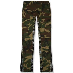 Suavo World Cargo Flare Trousers Camo< Cargo Pants|Bottoms