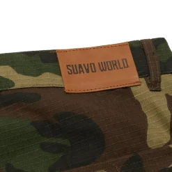 Suavo World Cargo Flare Trousers Camo< Cargo Pants|Bottoms