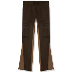 Suavo World Cargo Flare Trousers Brown< Cargo Pants|Bottoms