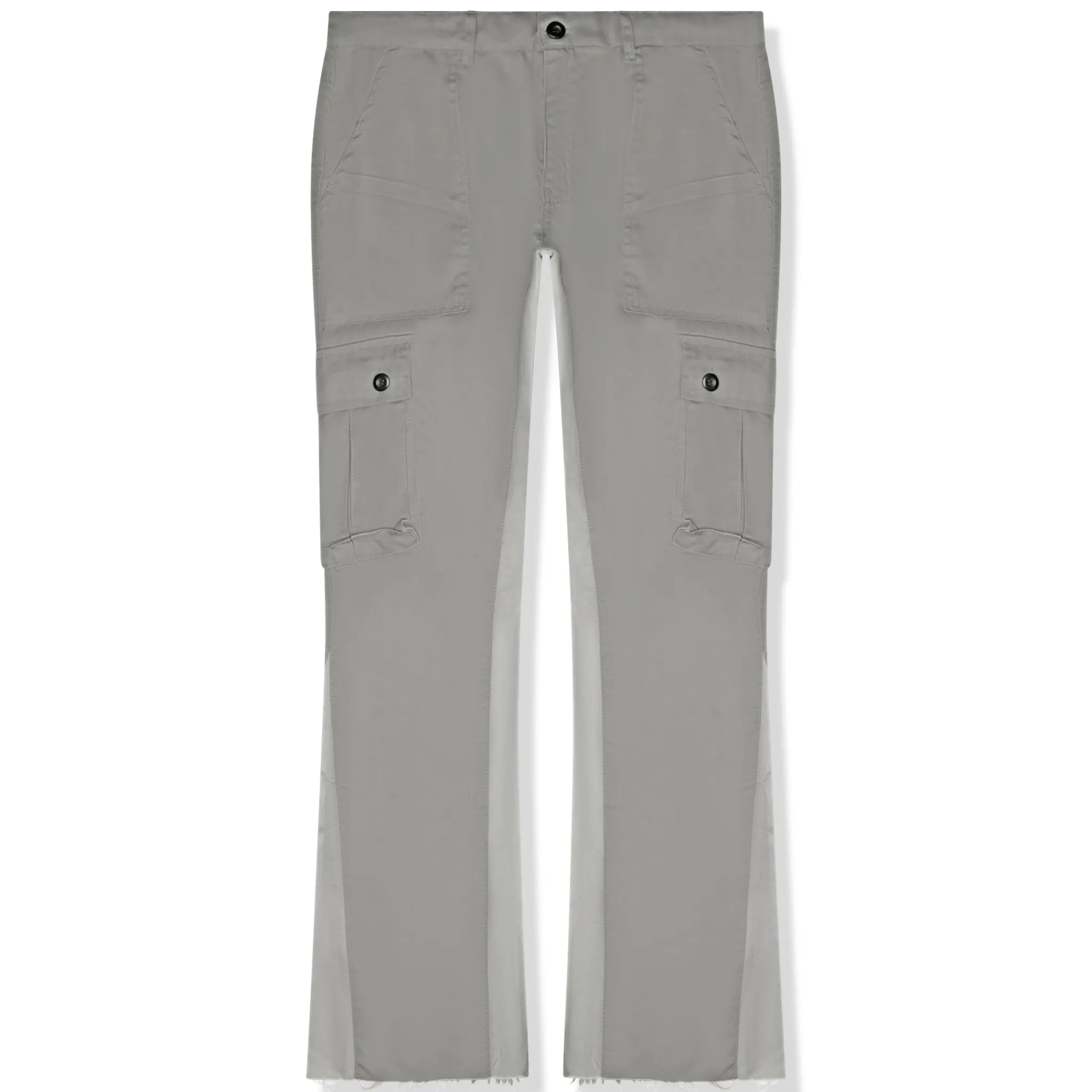 Suavo World Cargo Flare Trousers Grey< Cargo Pants|Bottoms
