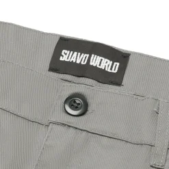 Suavo World Cargo Flare Trousers Grey< Cargo Pants|Bottoms