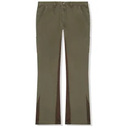 Suavo World Flare Denim Khaki< Jeans|Bottoms