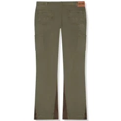 Suavo World Flare Denim Khaki< Jeans|Bottoms
