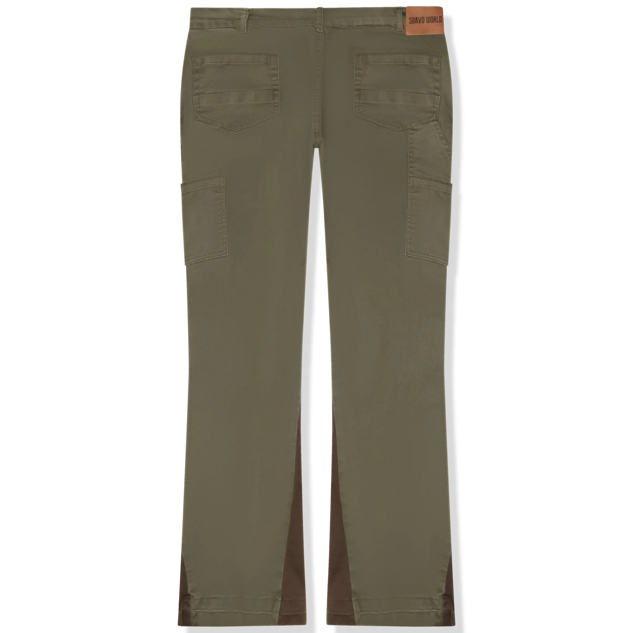 Suavo World Flare Denim Khaki< Jeans|Bottoms