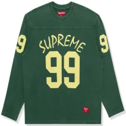 Supreme 99 L/S Green Football T Shirt< T-shirts