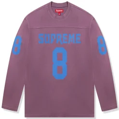 Supreme Affiliated L/S Dusty Purple Football Top< T-shirts