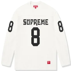 Supreme Affiliated L/S White Football Top< T-shirts
