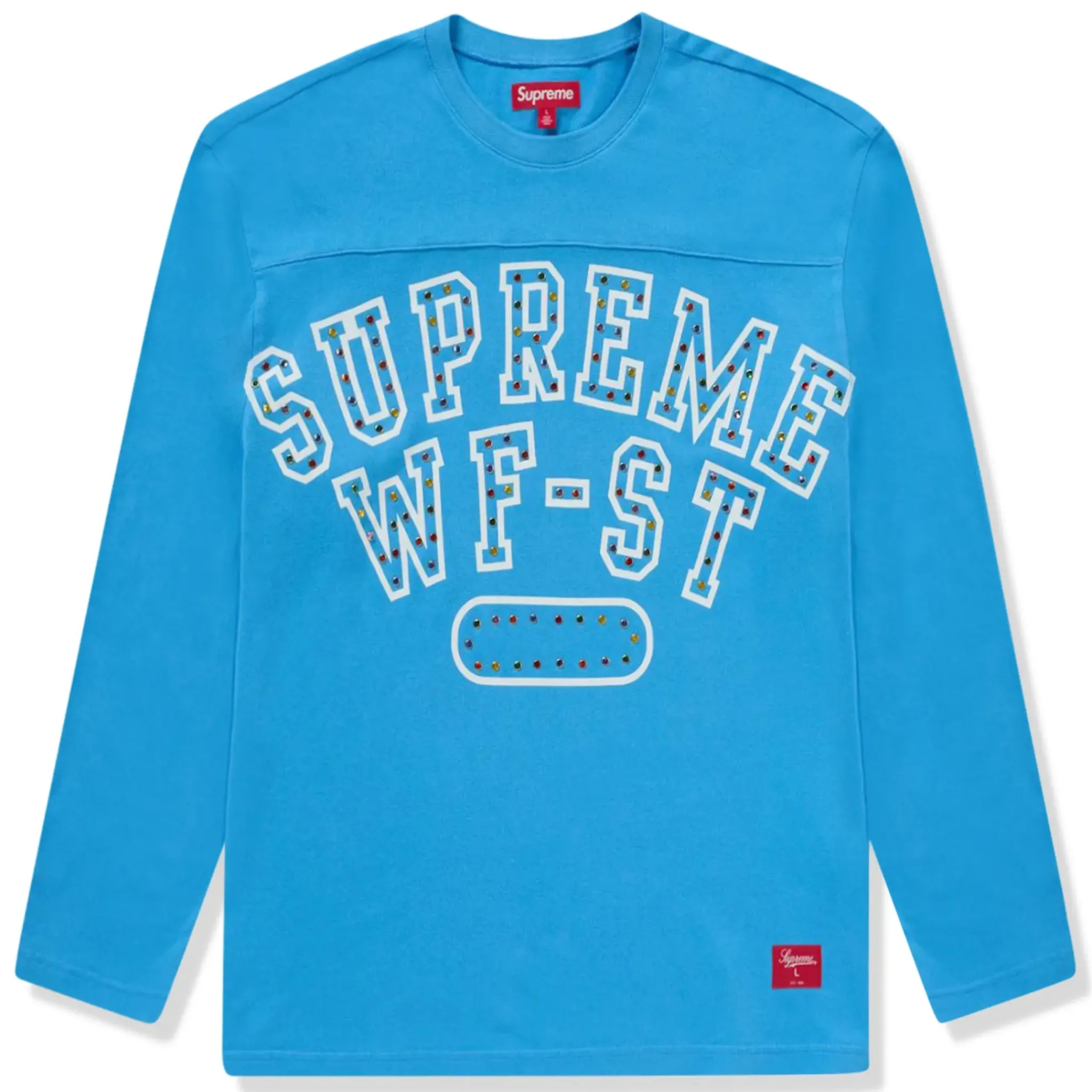 Supreme Athletic Studded L/S Blue T Shirt< T-shirts