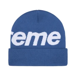 Supreme Big Logo Beanie Blue (FW24)< Hats & Caps