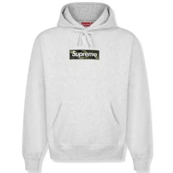 Supreme Box Logo Ash Grey Hoodie (FW23)< Sweatshirts & Hoodies