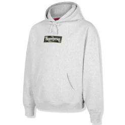 Supreme Box Logo Ash Grey Hoodie (FW23)< Sweatshirts & Hoodies