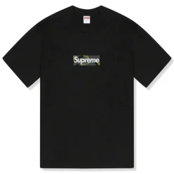 Supreme Camo Box Logo Black T Shirt (FW23)< T-shirts