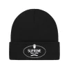 Supreme Crest Beanie Black< Hats & Caps