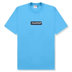 Supreme Futura Box Logo Bright Blue T Shirt< T-shirts