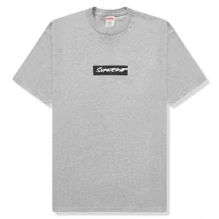 Supreme Futura Box Logo Grey T Shirt< T-shirts