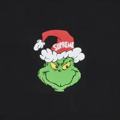 Supreme Grinch T Shirt Black< T-shirts