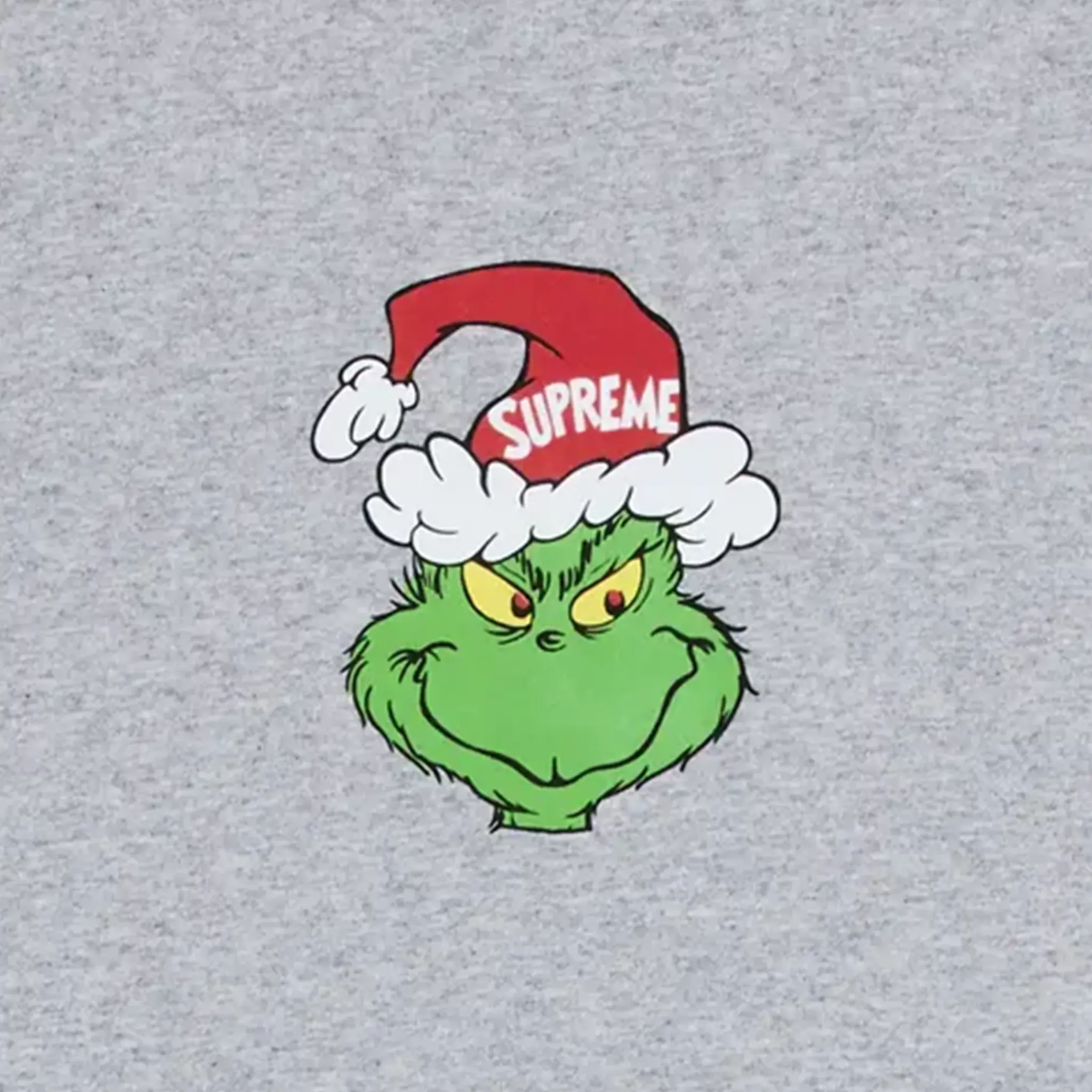 Supreme Grinch T Shirt Heather Grey< T-shirts