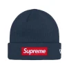 Supreme New Era Box Logo Beanie Navy (FW24)< Hats & Caps