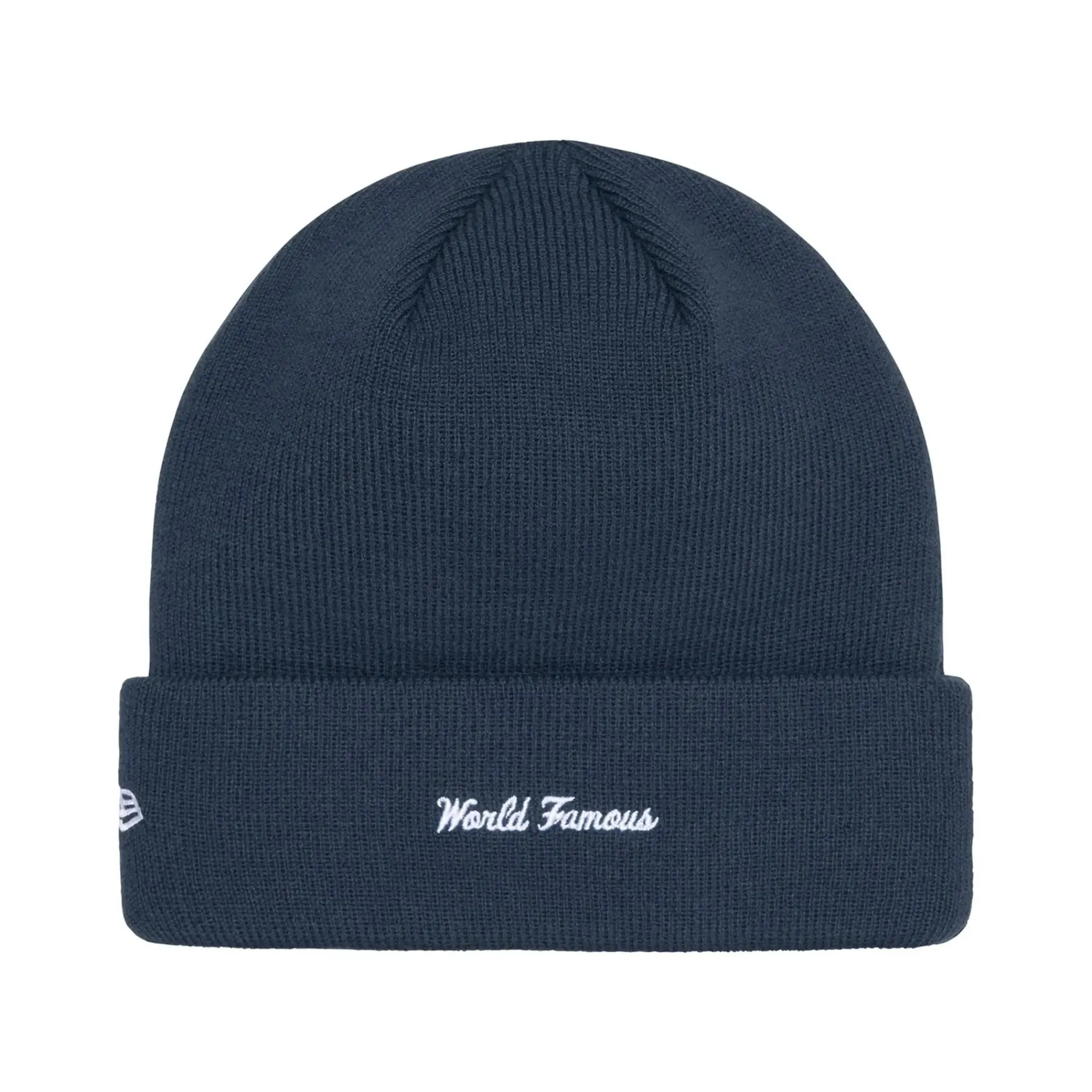 Supreme New Era Box Logo Beanie Navy (FW24)< Hats & Caps