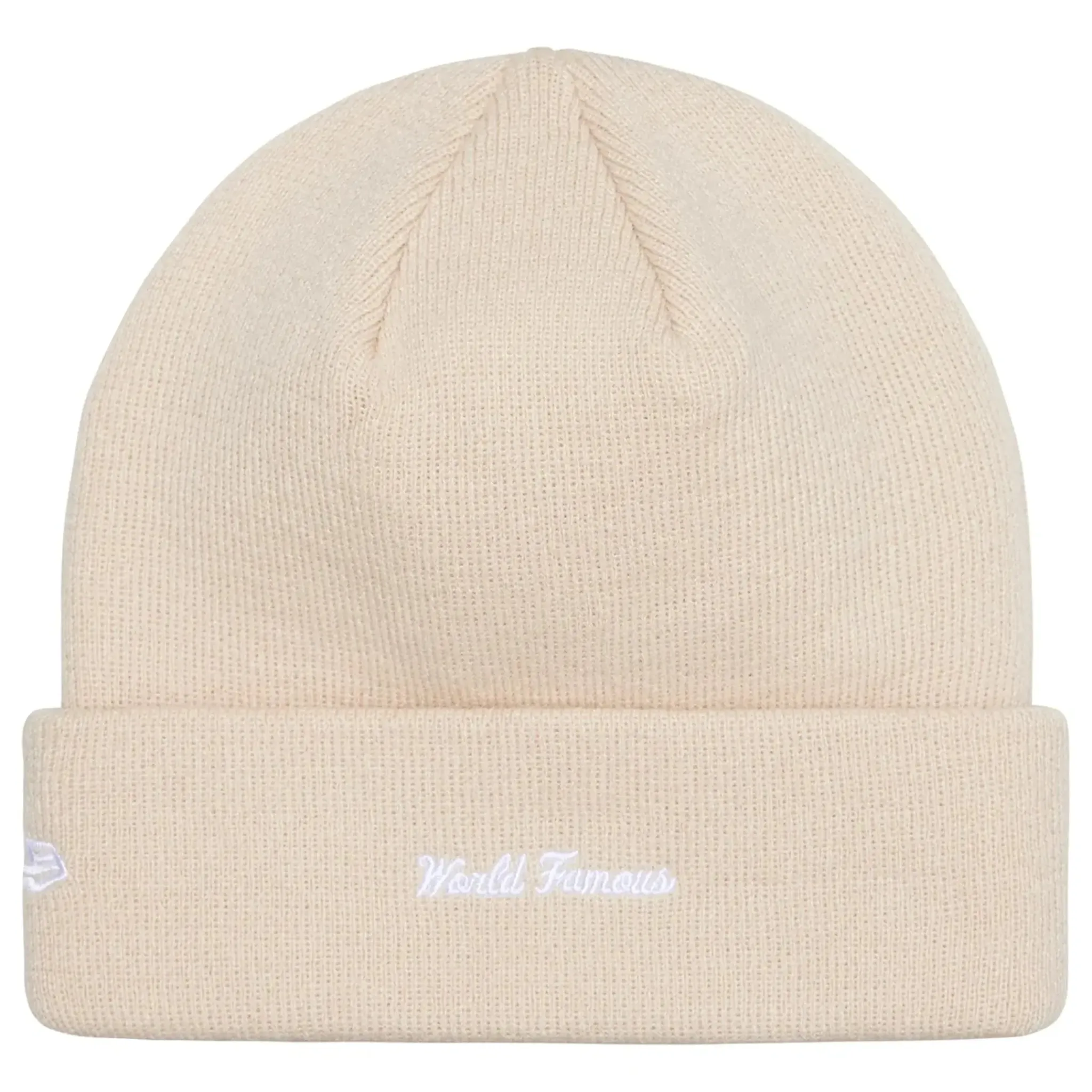Supreme New Era Box Logo Beanie Stone (FW24)< Hats & Caps