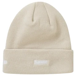 Supreme New Era Script Natural Beanie< Hats & Caps