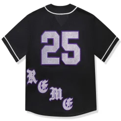Supreme Old English Black Baseball Jersey< T-shirts