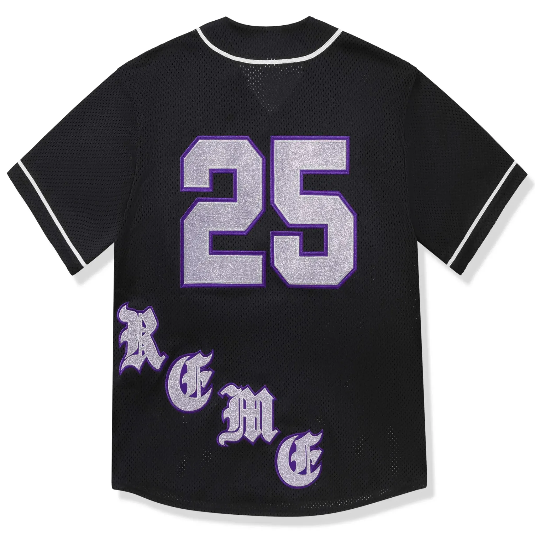 Supreme Old English Black Baseball Jersey< T-shirts