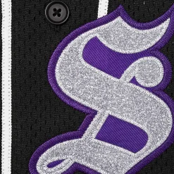 Supreme Old English Black Baseball Jersey< T-shirts