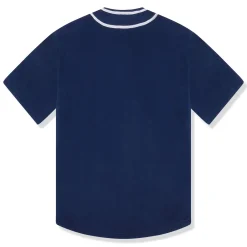 Supreme Polartec Navy Baseball Jersey< T-shirts