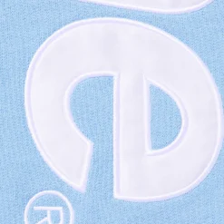 Supreme Satin Applique Light Blue Hoodie< Sweatshirts & Hoodies