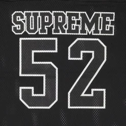 Supreme Spiderweb Black Football Jersey< T-shirts