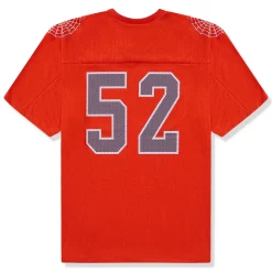 Supreme Spiderweb Orange Football Jersey< T-shirts