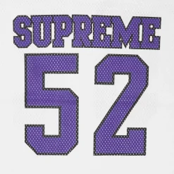 Supreme Spiderweb White Football Jersey< T-shirts
