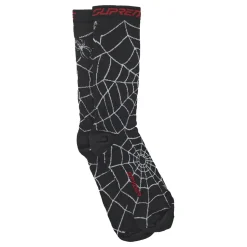 Supreme Spyder Crew Socks (1 Pack) Black< Socks
