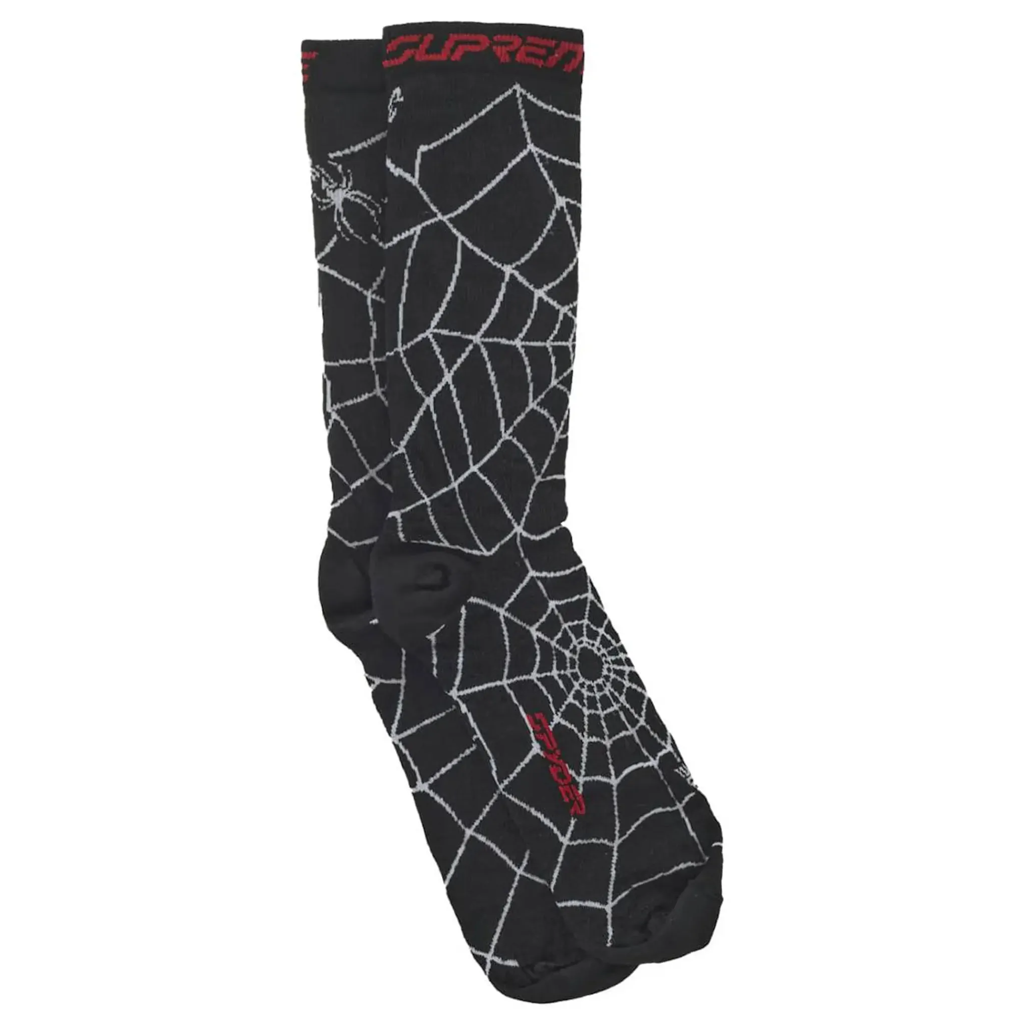 Supreme Spyder Crew Socks (1 Pack) Black< Socks