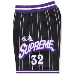 Supreme Star Basketball Black Shorts< Shorts