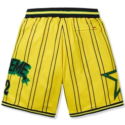 Supreme Star Basketball Yellow Shorts< Shorts